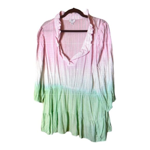 Crown & Ivy Ice Cream Color Blouse Size 3X - Picture 4 of 9